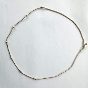 Sterling silver ball accent necklace